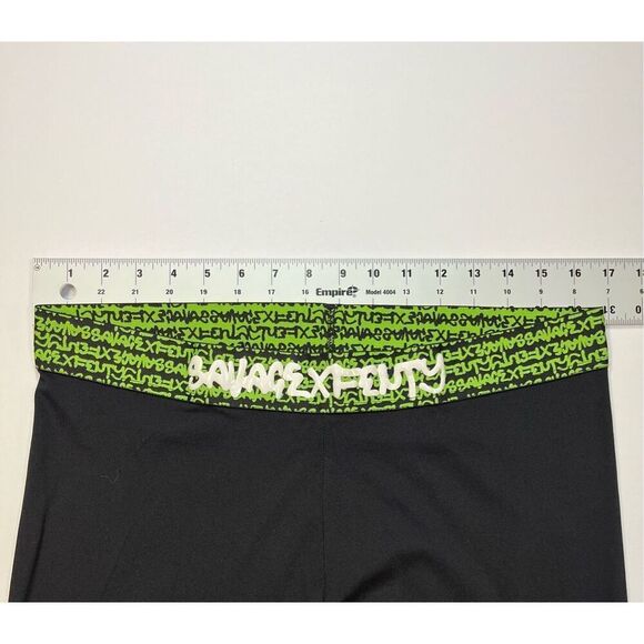 Savage X Fenty by Rihanna Forever Savage Legging Black Neon Green Detail XL 1X - Picture 4 of 10